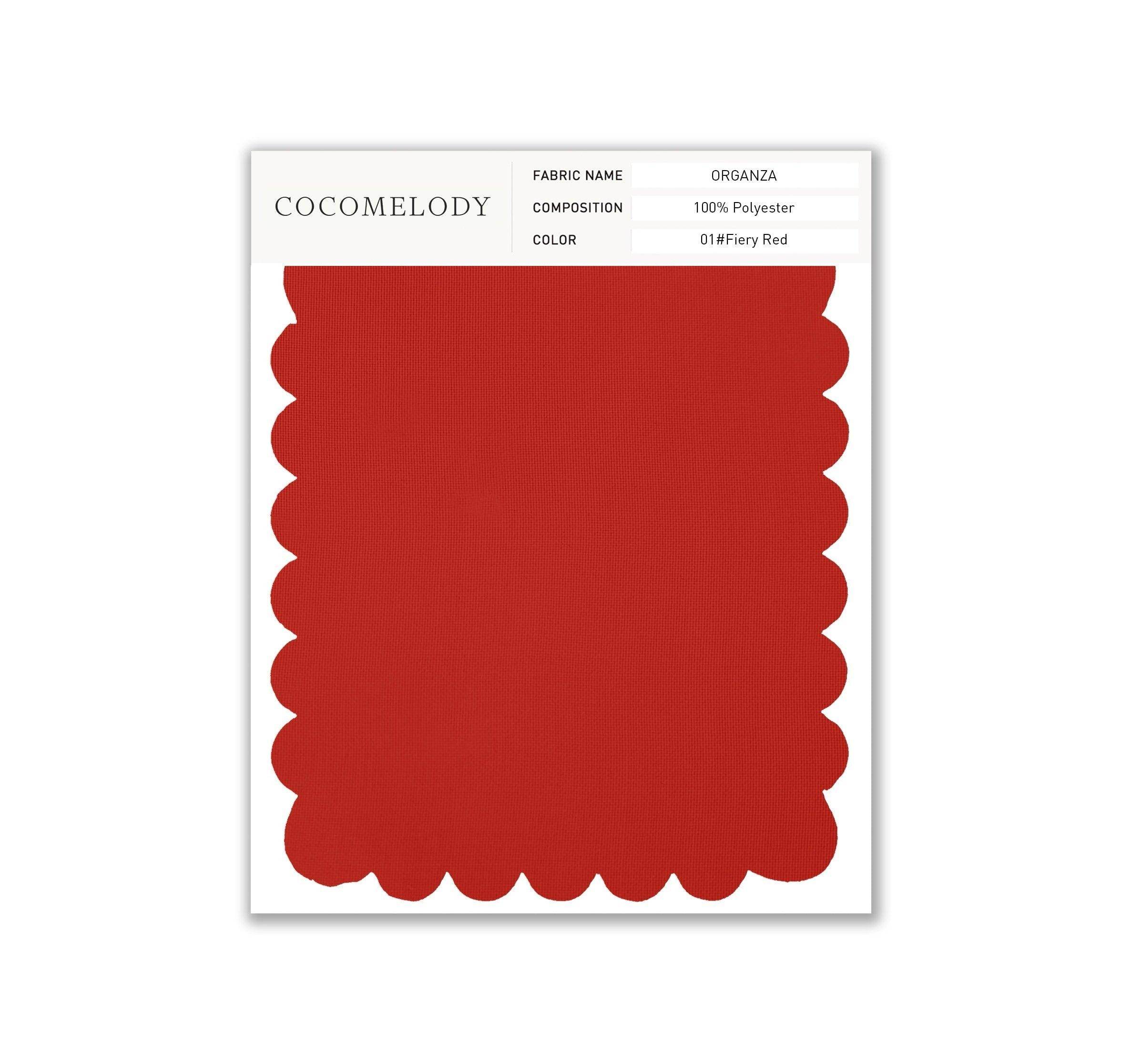 Organza Fabric Swatch in Single Color SWOR16006 - COCOMELODY